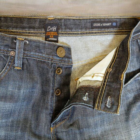 Retro CITIZENS OF HUMANITY - 32 waist - Core 6034 Mens Straight Jeans - READ! - Picture 4 of 11